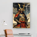 Storm Samurai Canvas Print | Japanese Warrior Wall Art