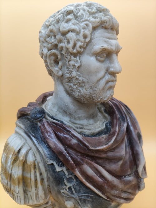 Busto romano de emperador Caracalla