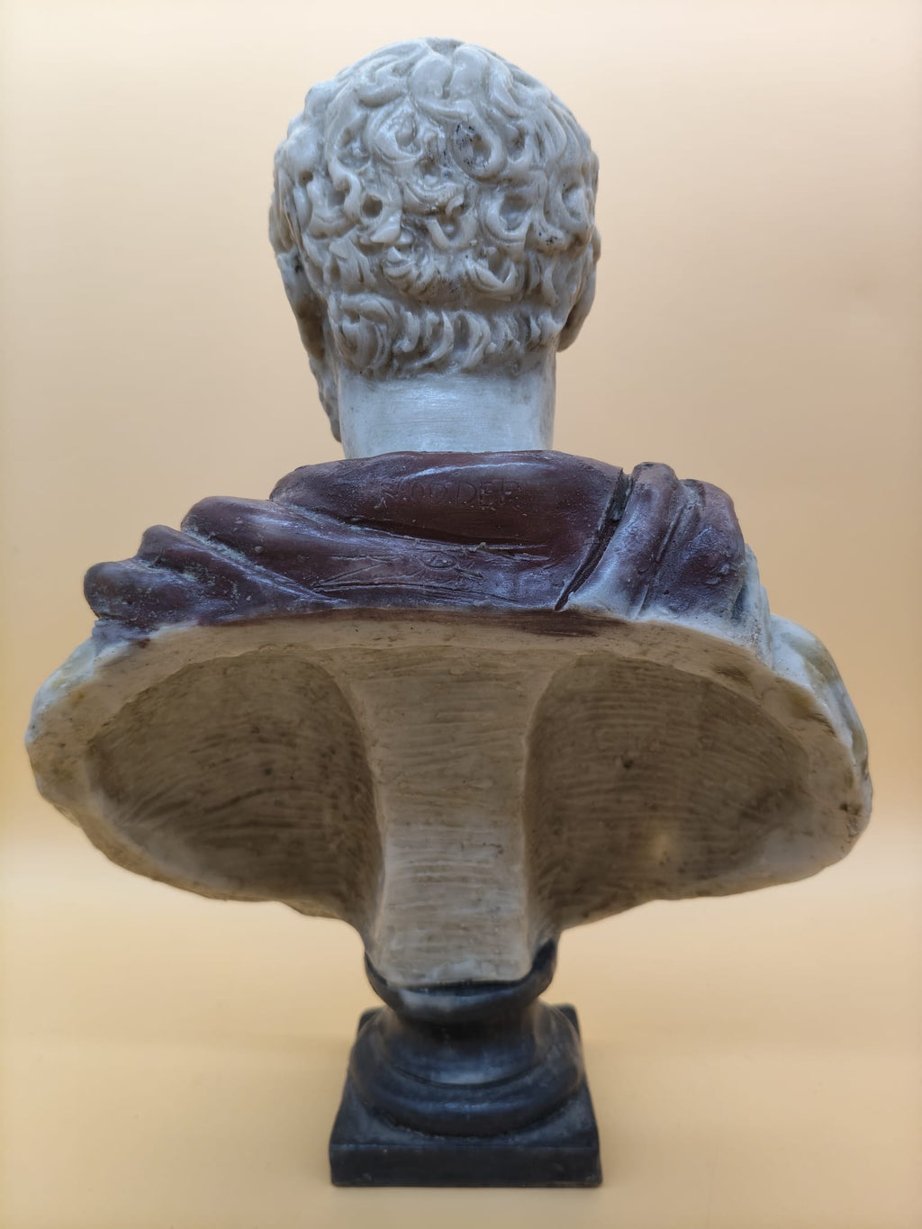 Marble Powder Roman Bust | Ancient Emperor Statue Decor