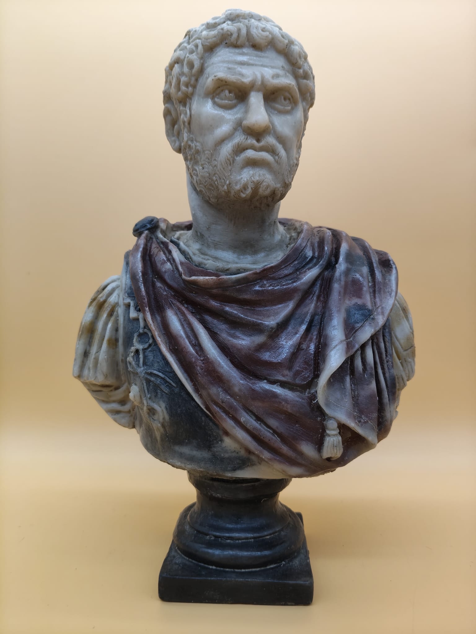 Emperor Caracalla Marble Bust | Roman Empire Sculpture Decor