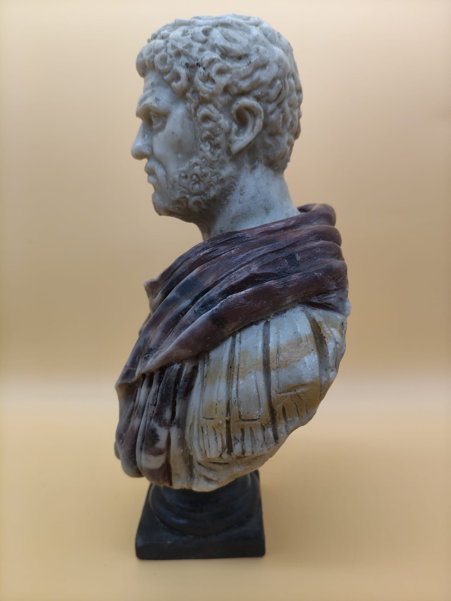 Caracalla Bust Statue | Classical Roman Marble Powder Art