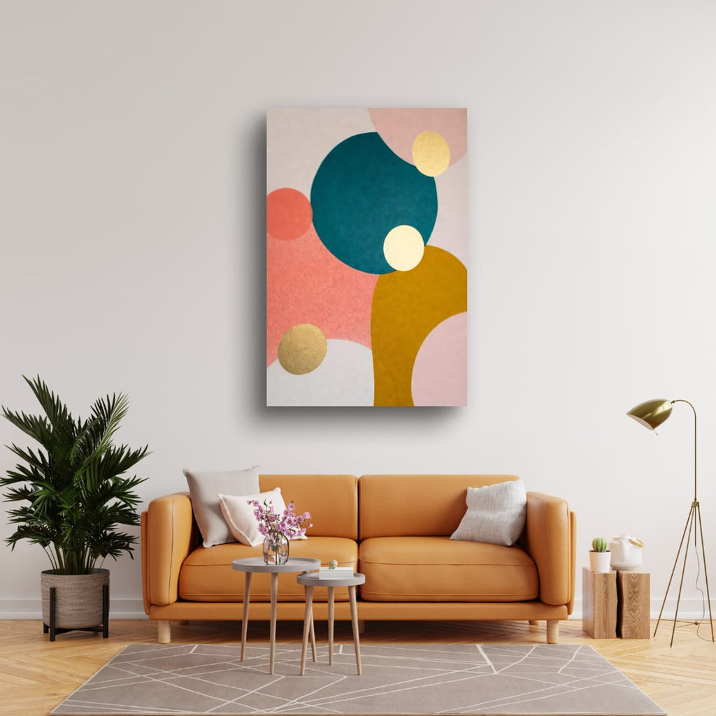 Soft Pastel Abstract Print | Modern Geometric Wall Art
