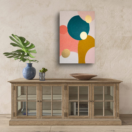 Modern Geometric Abstract Canvas | Minimalist Wall Art Print