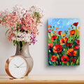 Vibrant Poppy Field Canvas Print | Colorful Floral Wall Art