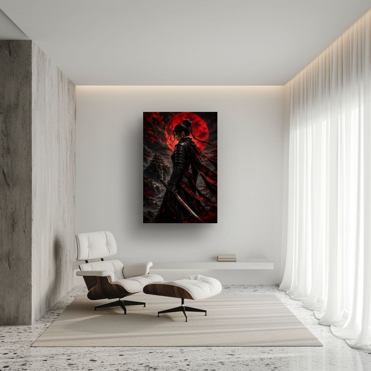 Dark Samurai Wall Art | Epic Japanese Warrior Canvas
