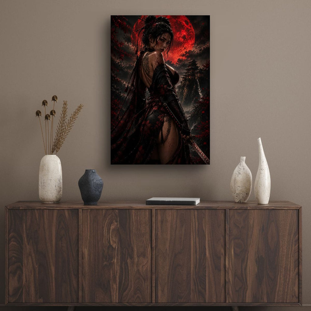 Onna Bugeisha Canvas Print | Dark Fantasy Wall Decor