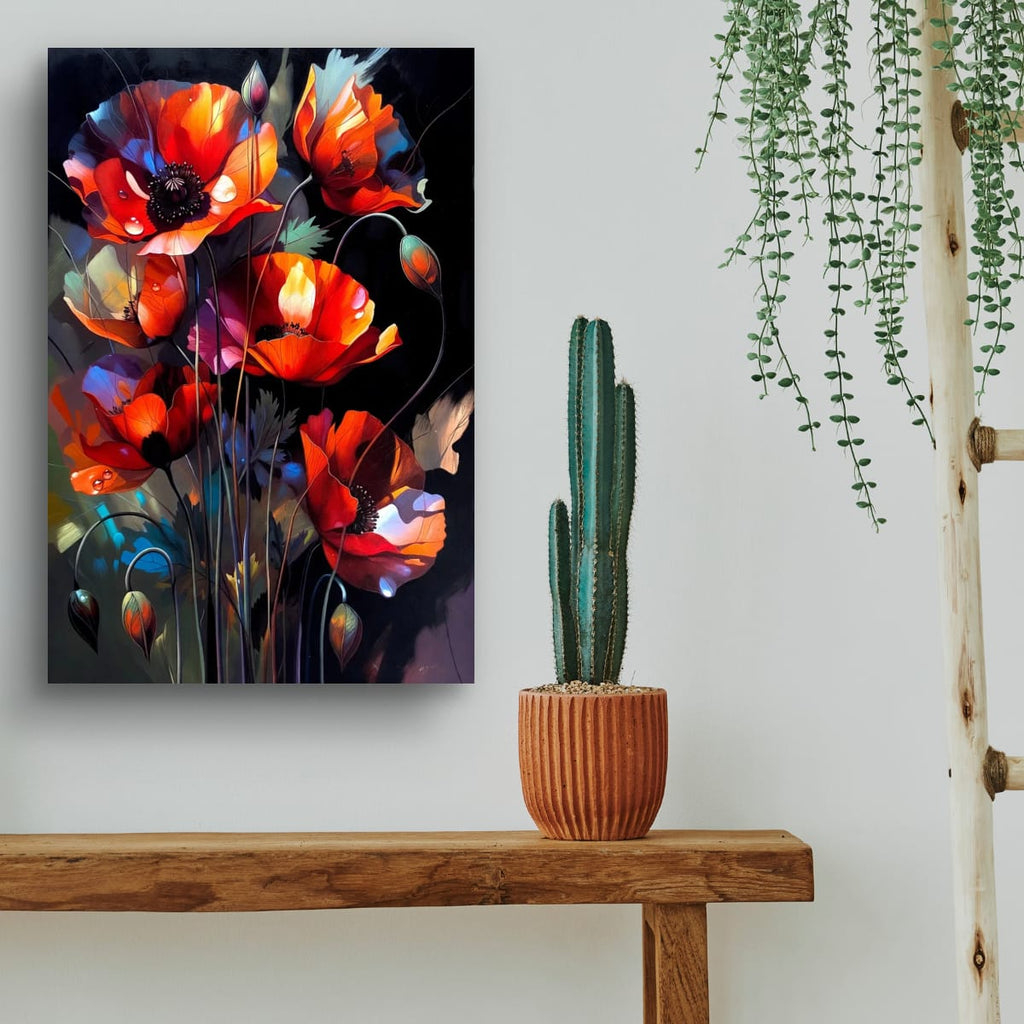Abstract Botanical Painting | Vibrant Modern Floral Art