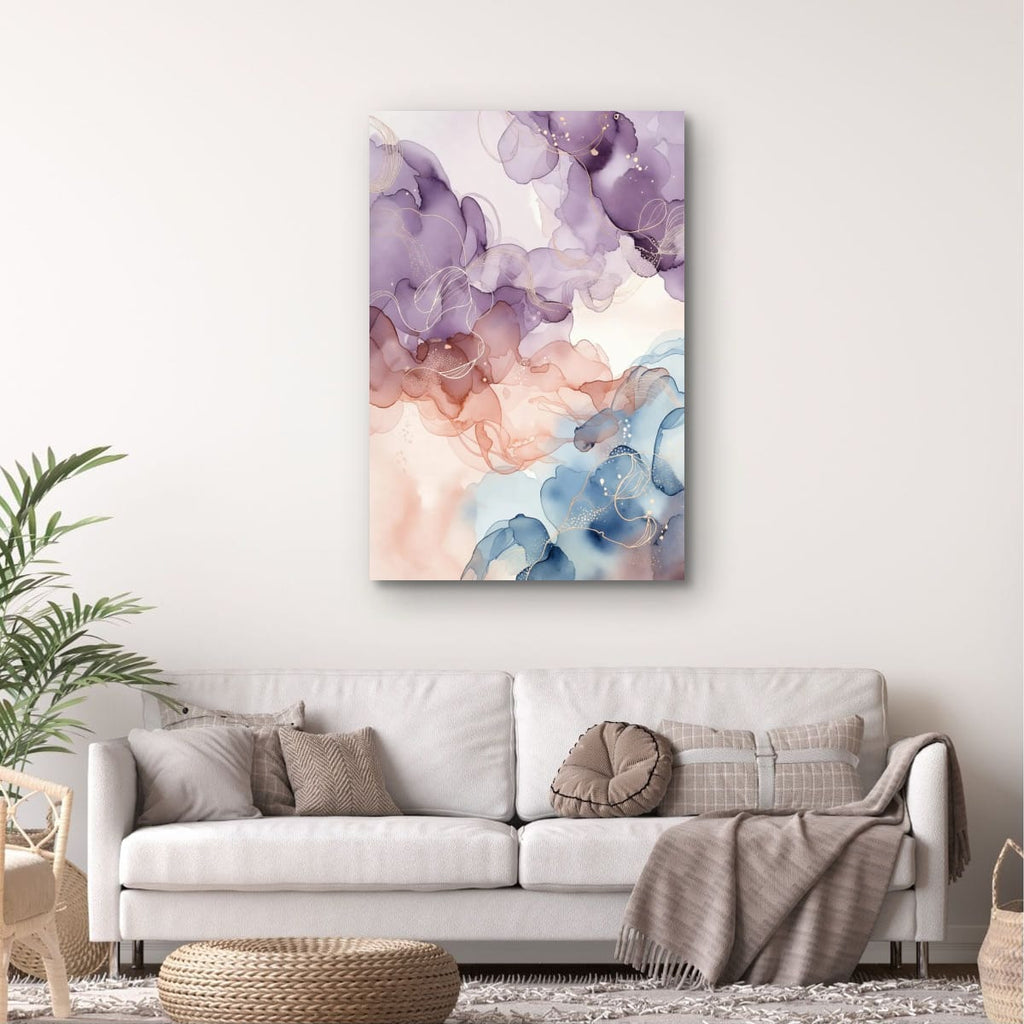 Watercolor Flow Canvas | Soft Modern Minimalist Art