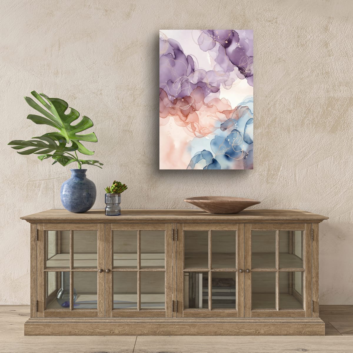 Elegant Fluid Art Canvas | Minimalist Abstract Wall Print