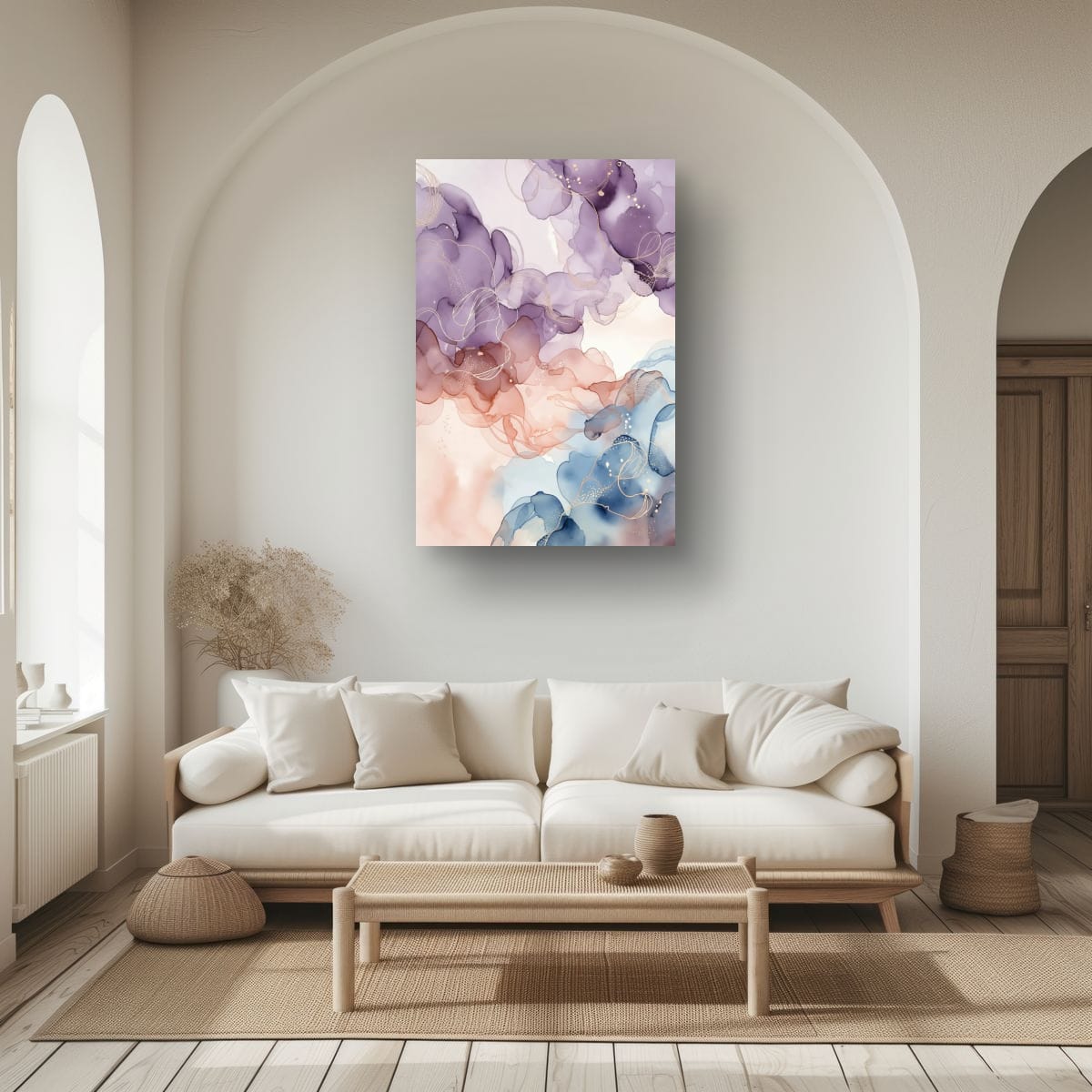 Contemporary Ink Flow Artwork | Luxury Abstract Canvas Print