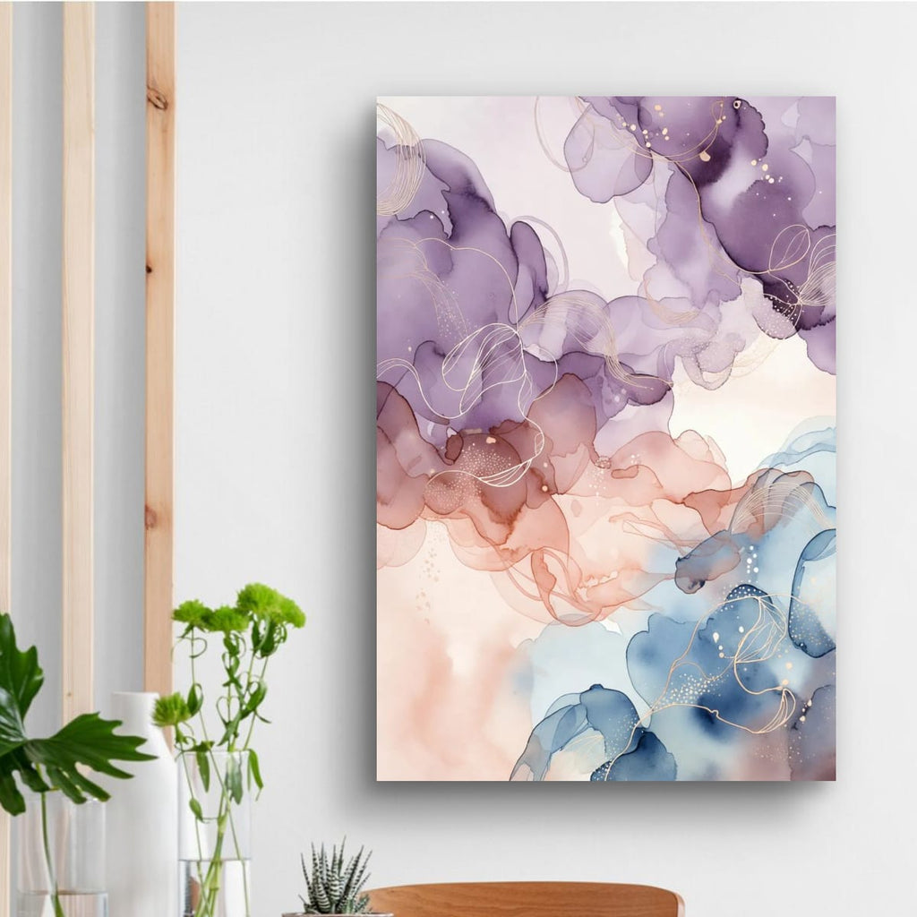 Abstract Pastel Flow Canvas Print | Modern Minimal Wall Art