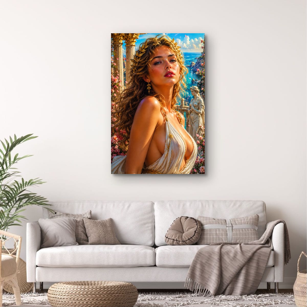 Ancient Greek Goddess Art | Elegant Feminine Wall Decor