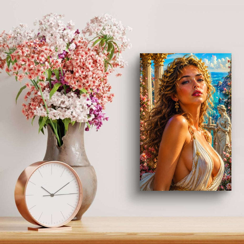 Golden Goddess Wall Art | Luxury Renaissance Style Canvas