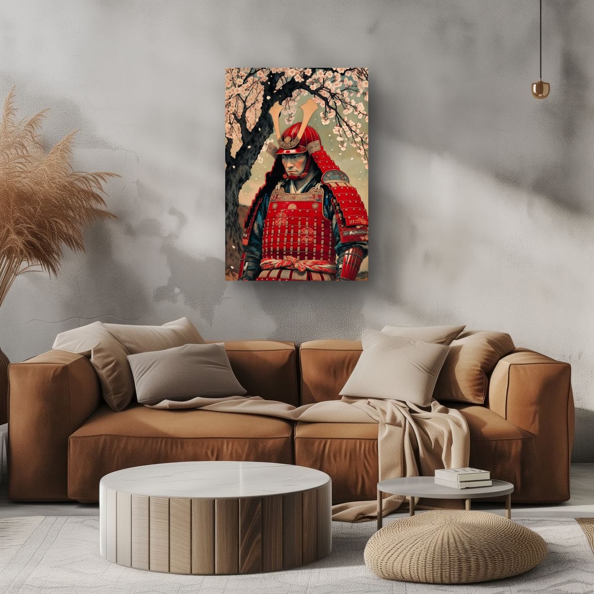 Classic Samurai Portrait Canvas | Oriental Warrior Wall Art