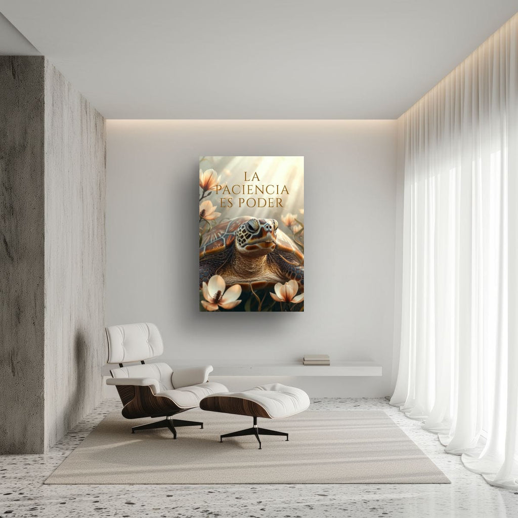 Peaceful Turtle Artwork | Nature Inspired Motivational Decor