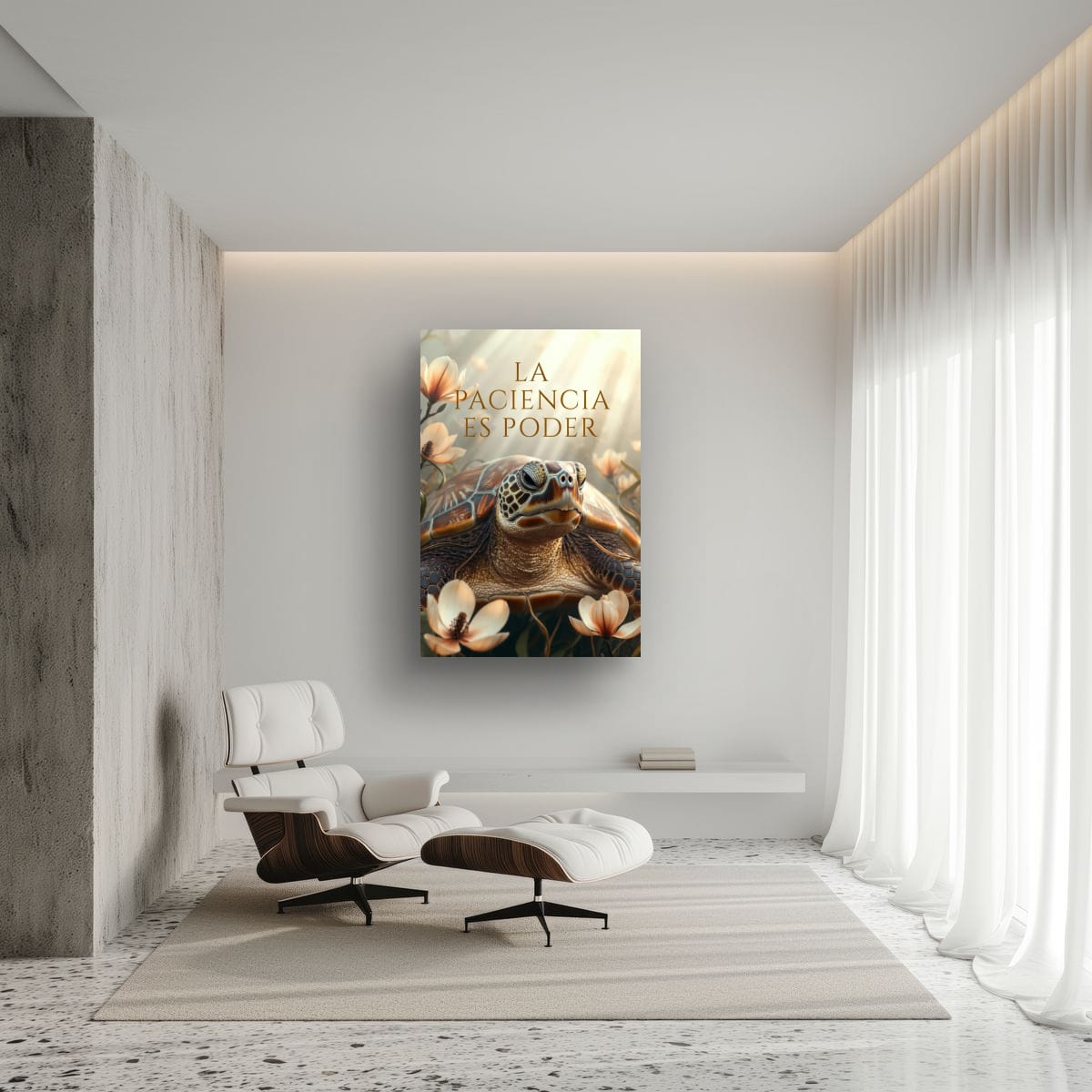 Peaceful Turtle Artwork | Nature Inspired Motivational Decor