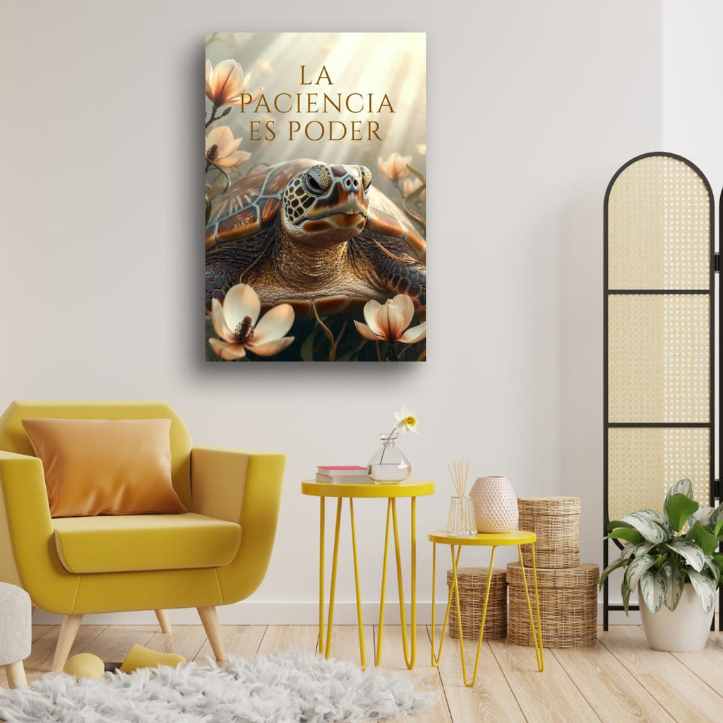Elegant Sea Turtle Canvas | Serenity Inspired Wall Art