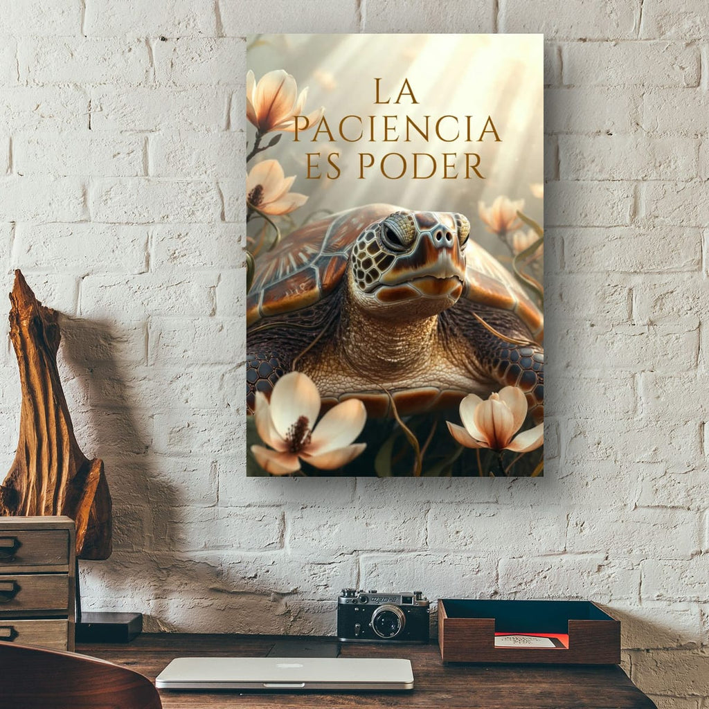 Sea Turtle Wisdom Canvas | Inspirational Animal Wall Art