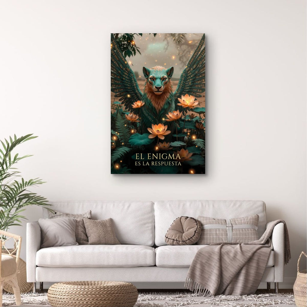 Enchanted Creature Wall Art | Mystical Boho Fantasy Canvas