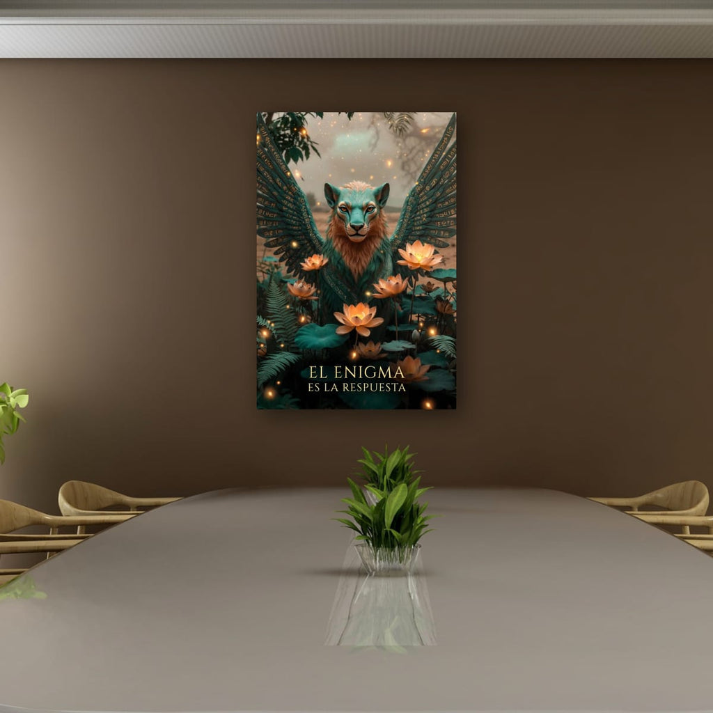 Mythical Winged Creature Artwork | Dreamlike Wall Art Print