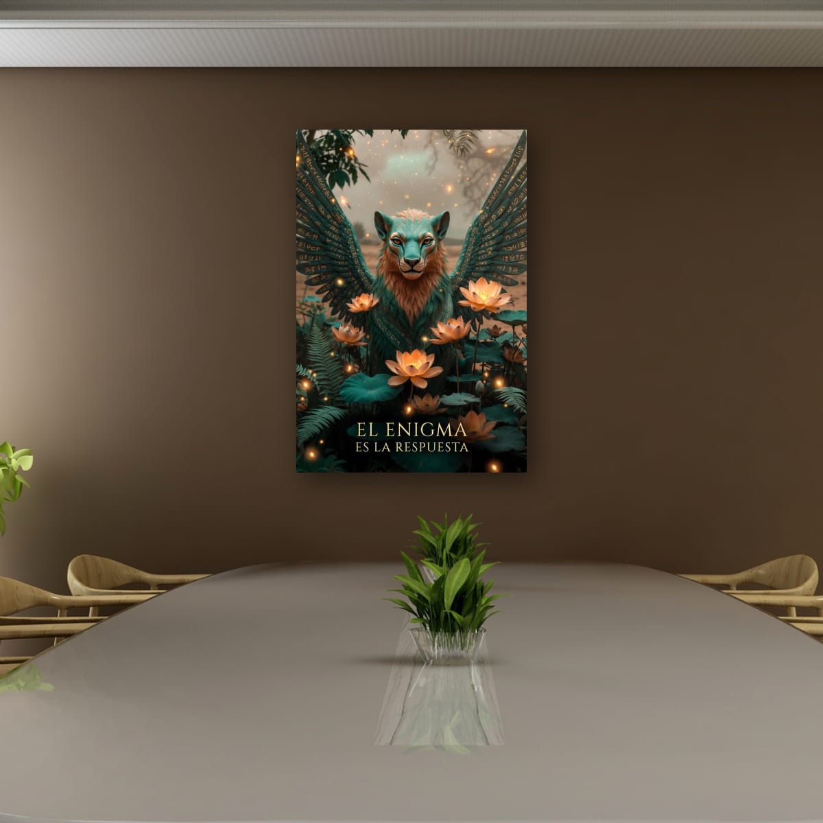 Mythical Winged Creature Artwork | Dreamlike Wall Art Print