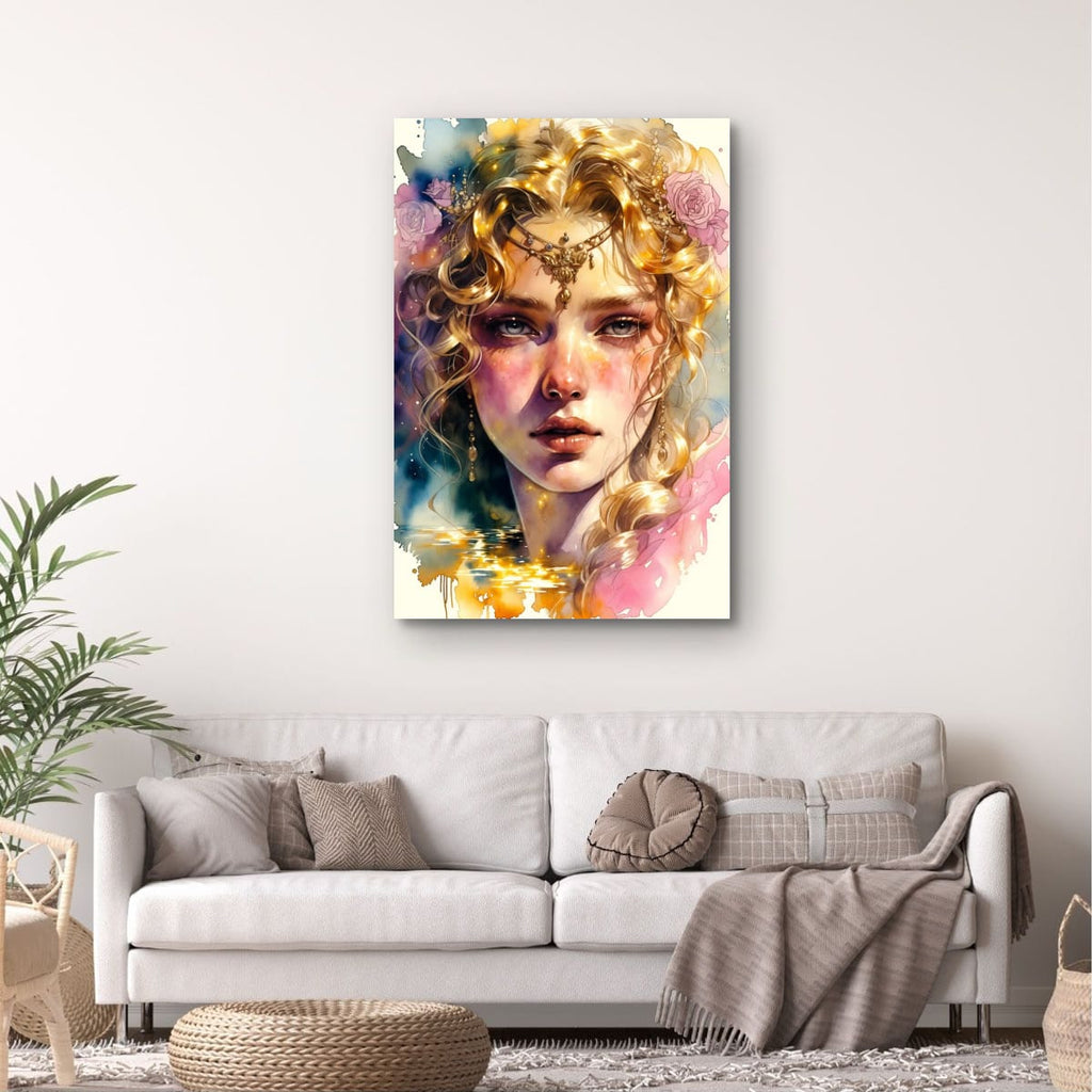Enchanted Goddess Wall Print | Elegant Feminine Artwork