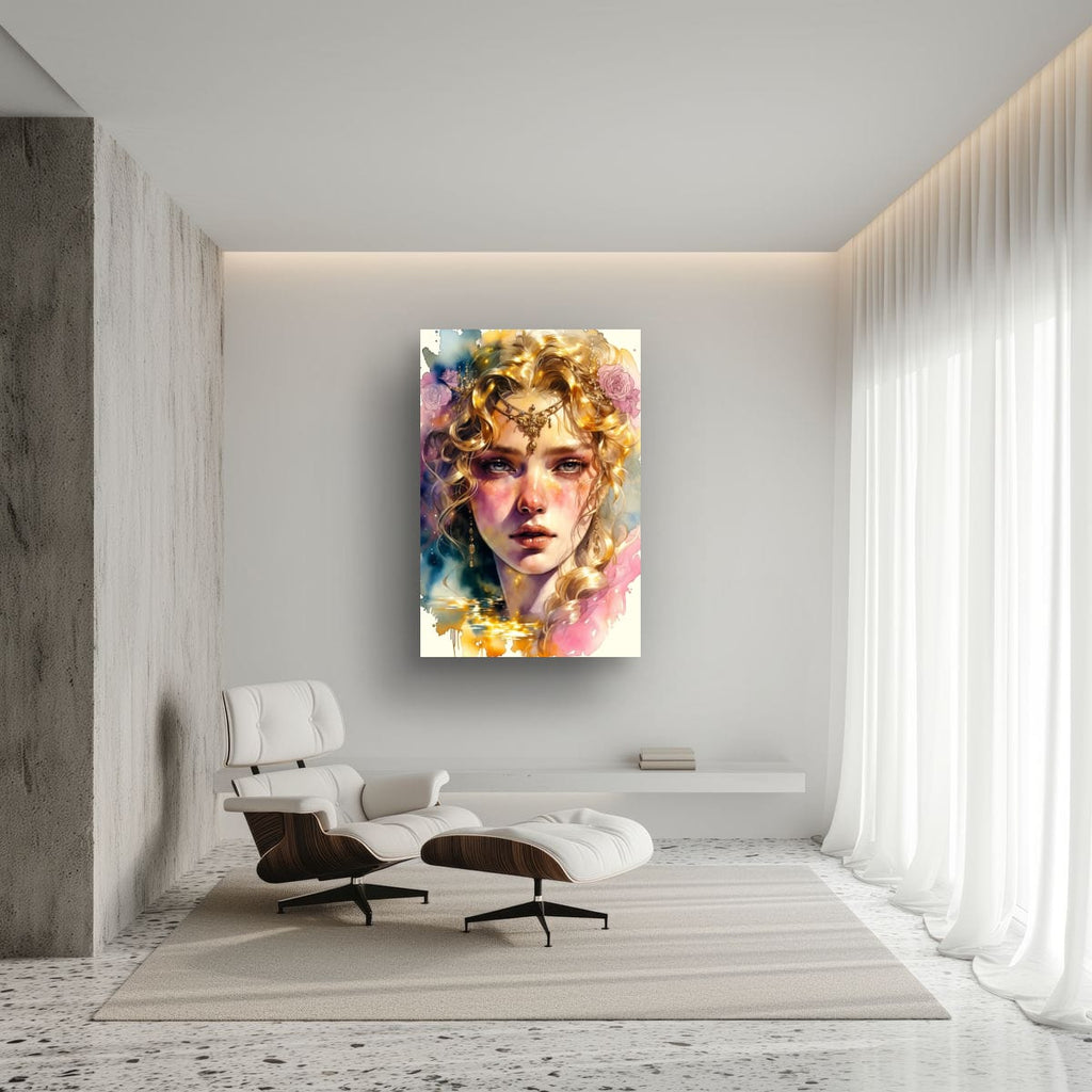 Fantasy Goddess Portrait Print | Luxury Feminine Wall Decor
