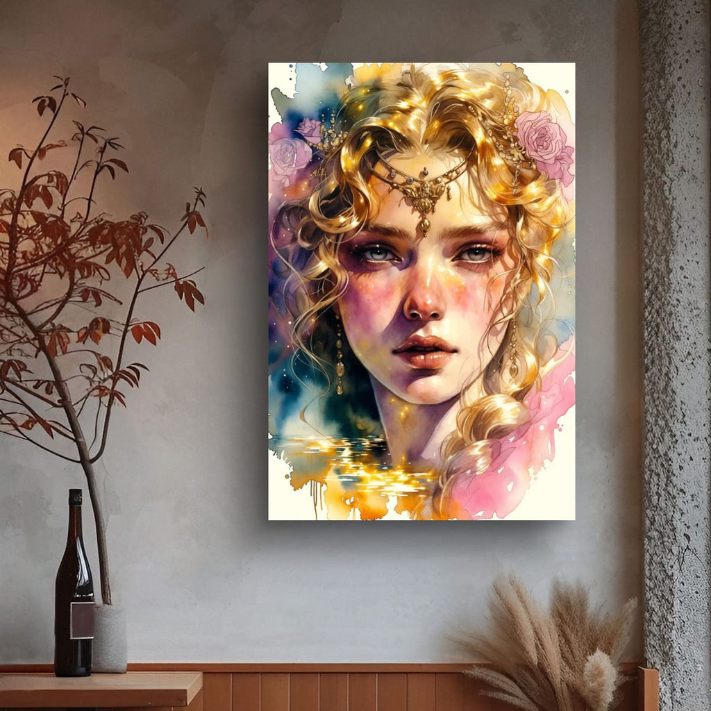 Ethereal Goddess Canvas Print | Dreamy Feminine Wall Art