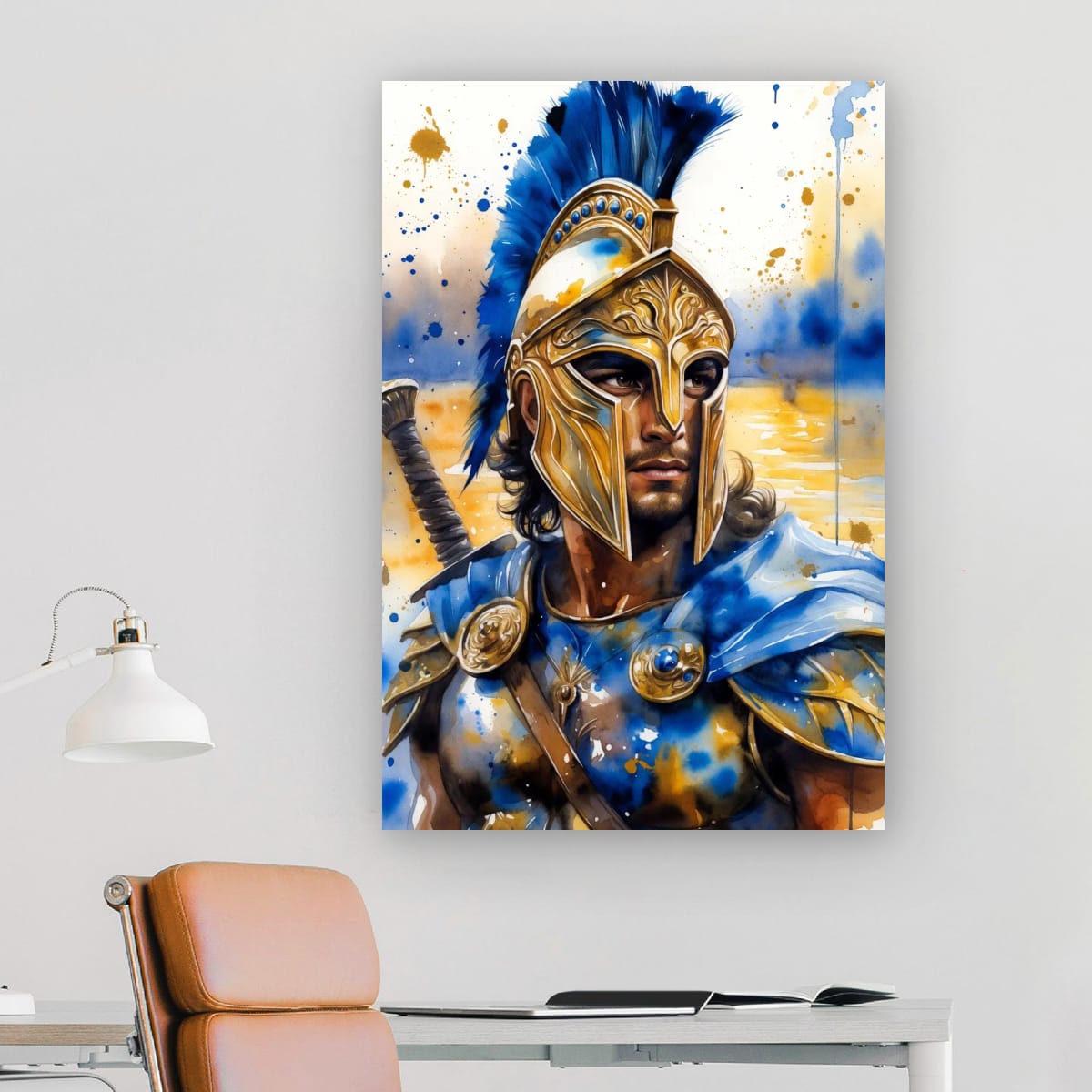 Ancient Greek Soldier Poster | Legendary Warrior Artwork