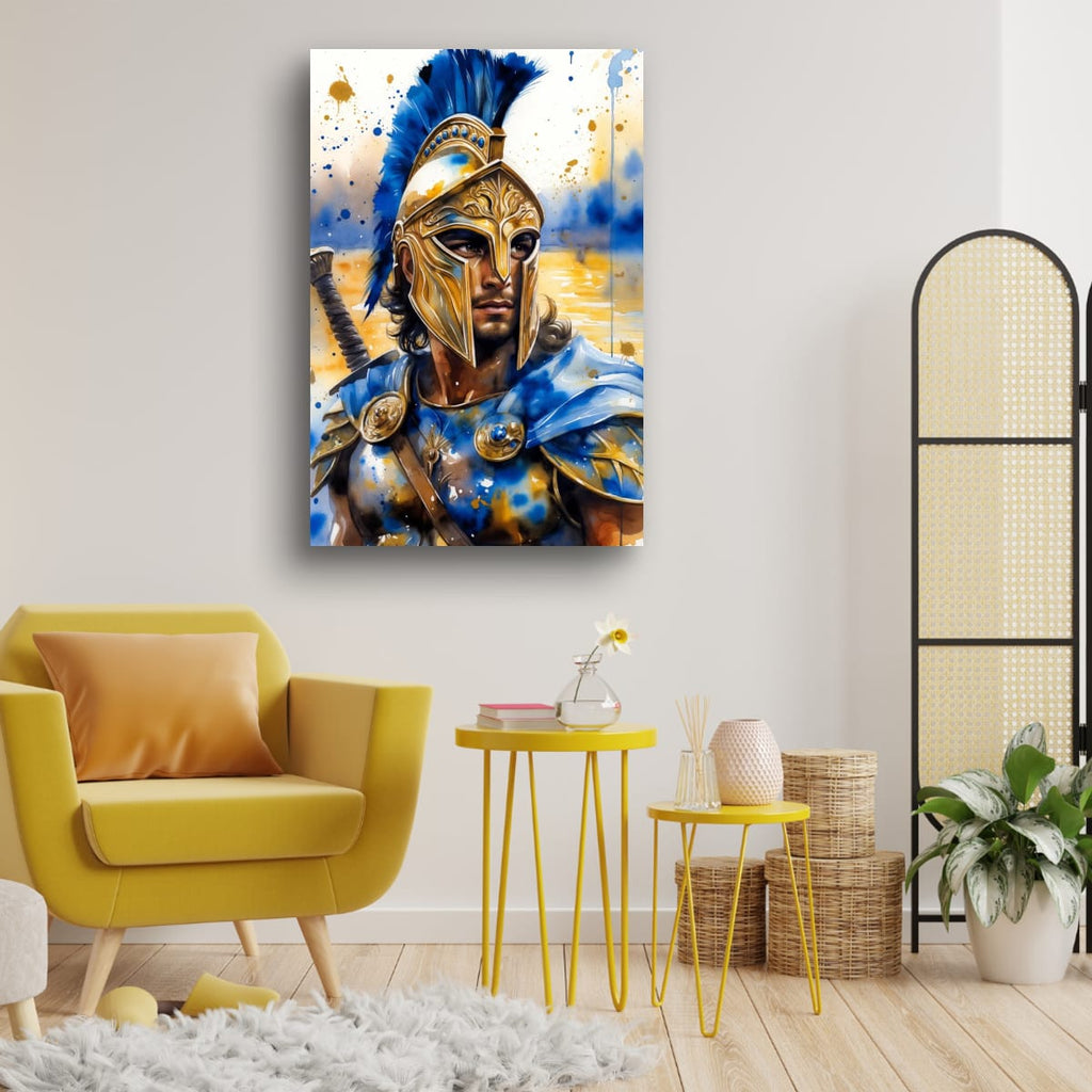 Achilles Inspired Wall Art | Greek Mythology Canvas Print