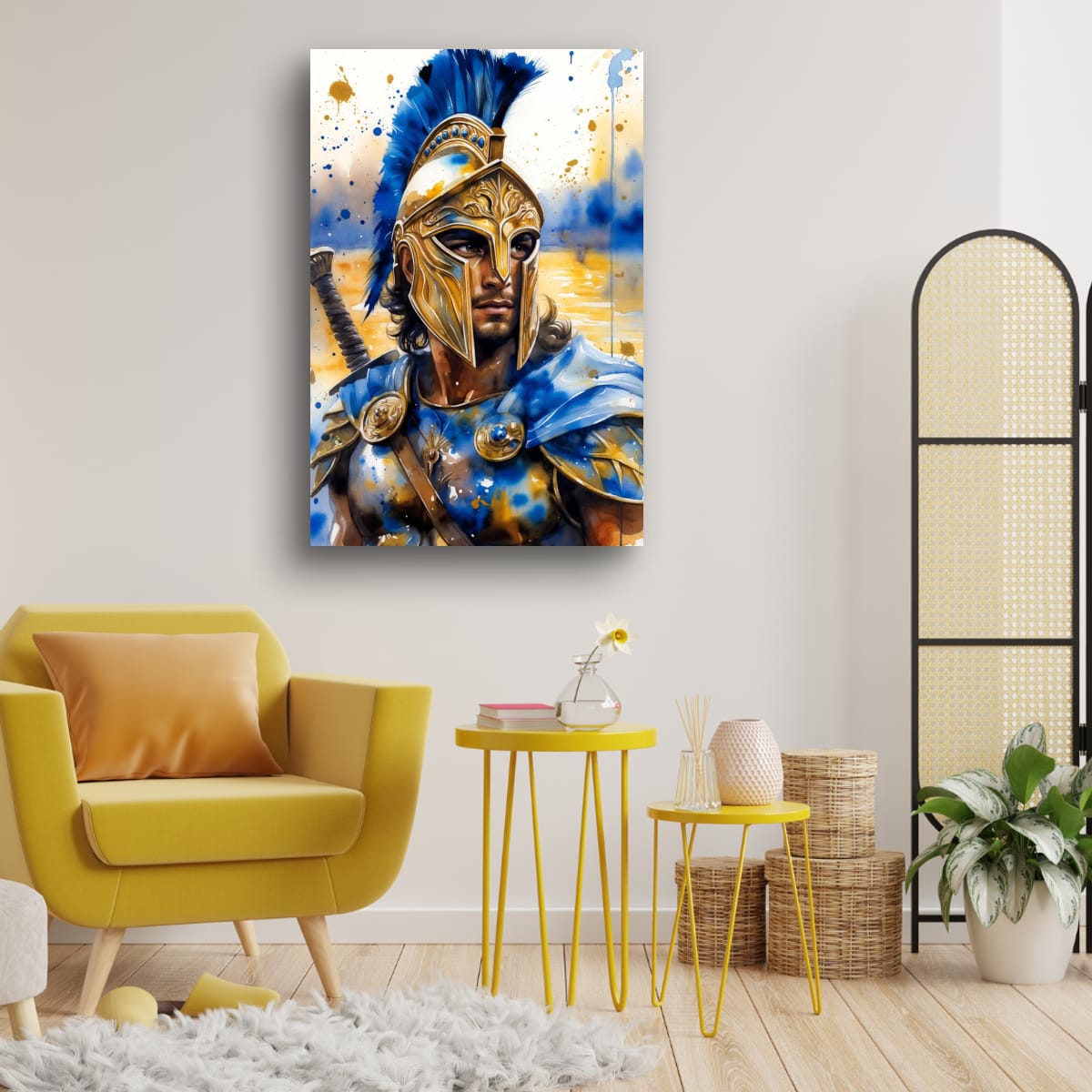 Achilles Inspired Wall Art | Greek Mythology Canvas Print
