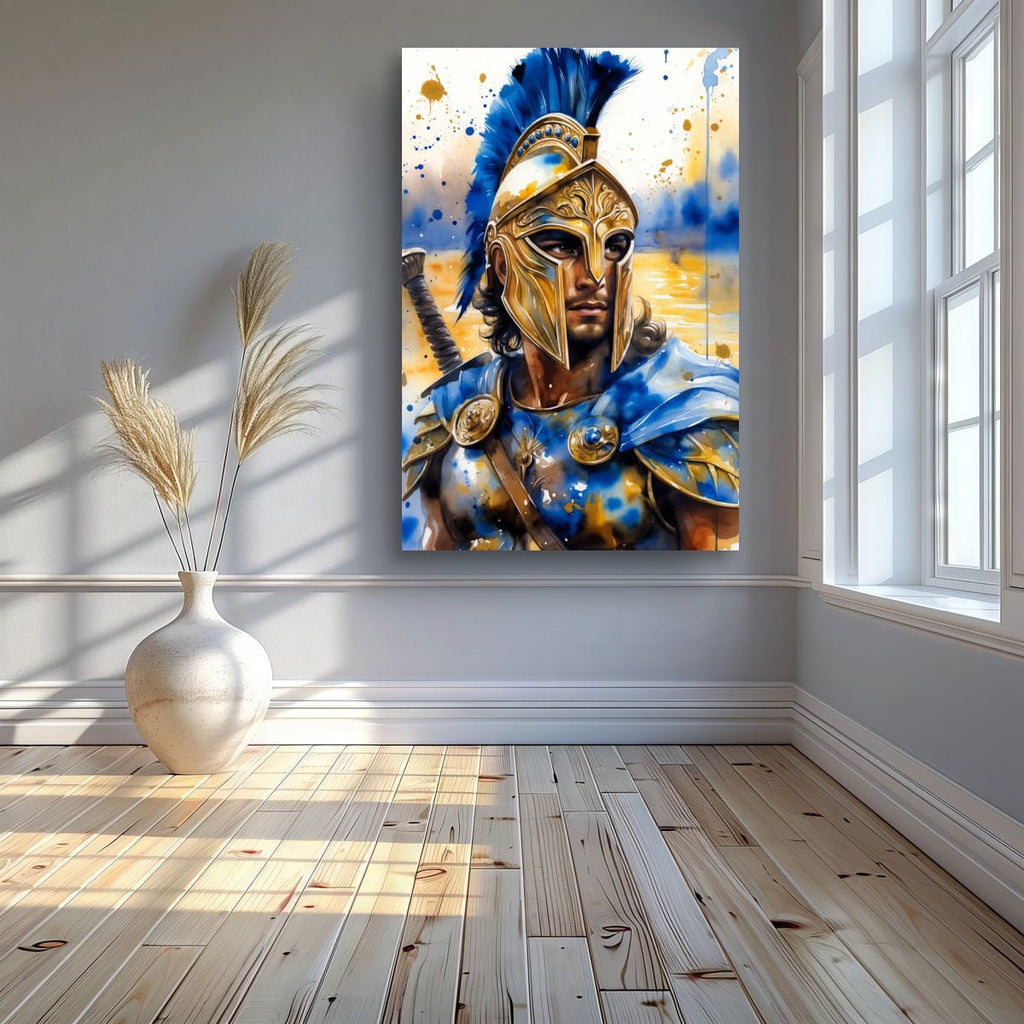 Mythological Greek Hero Artwork | Classical Warrior Canvas
