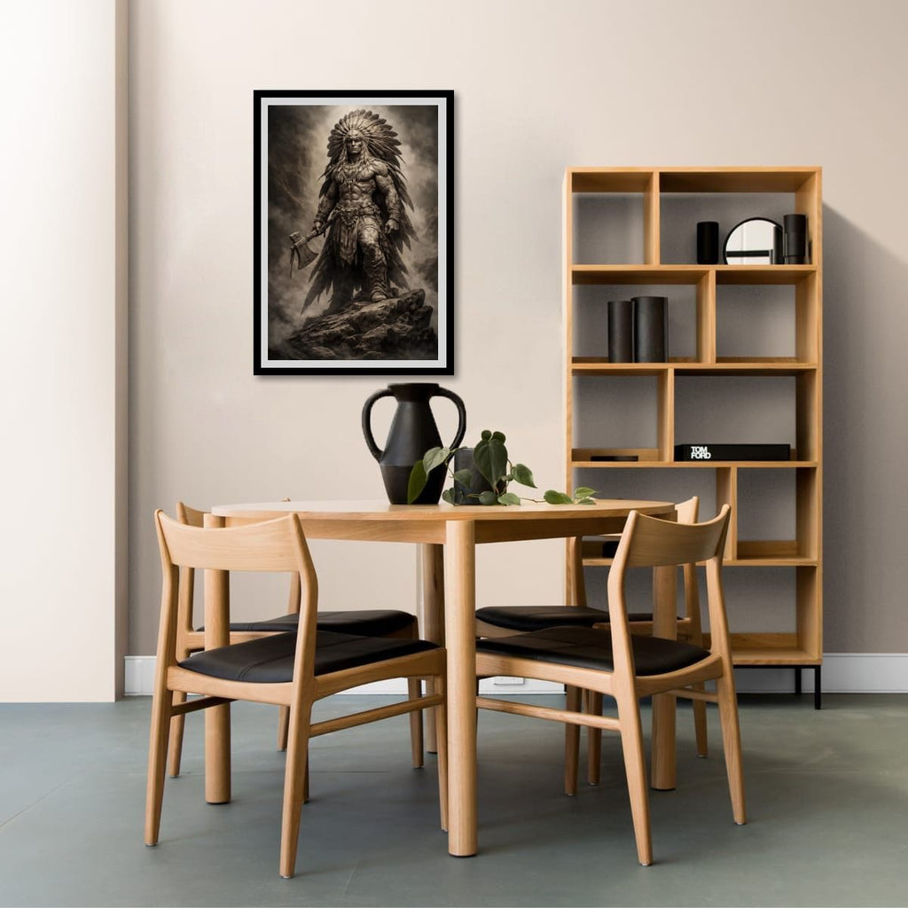 Tribal Leader Wall Art | Cinematic Warrior Canvas Print