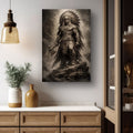 Native American Warrior Canvas Print | Tribal Chief Wall Art