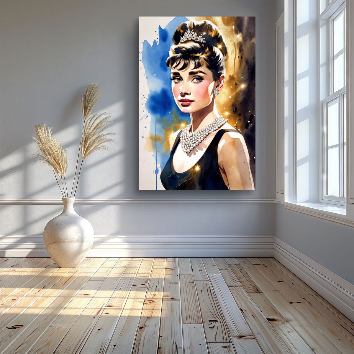 Elegant Fashion Icon Wall Art | Chic Watercolor Canvas