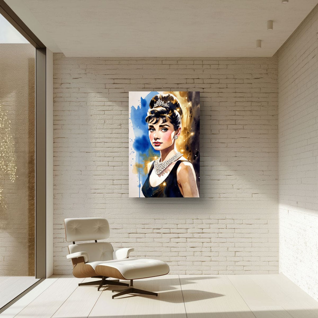 Retro Hollywood Beauty Print | Luxury Portrait Wall Decor