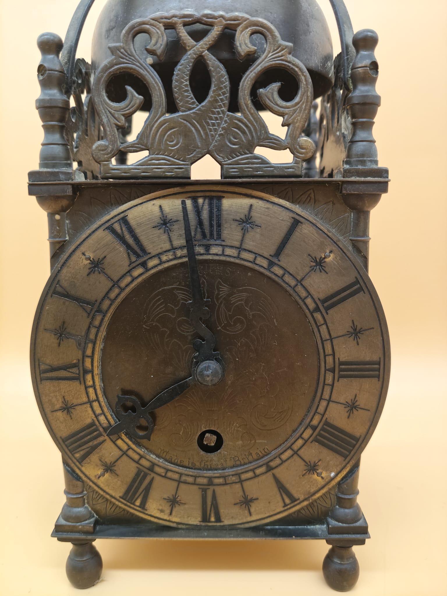 Decorative Medieval Clock | Rustic Vintage Desk Timepiece