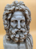 Zeus Marble Bust Sculpture | Classical Greek God Decor
