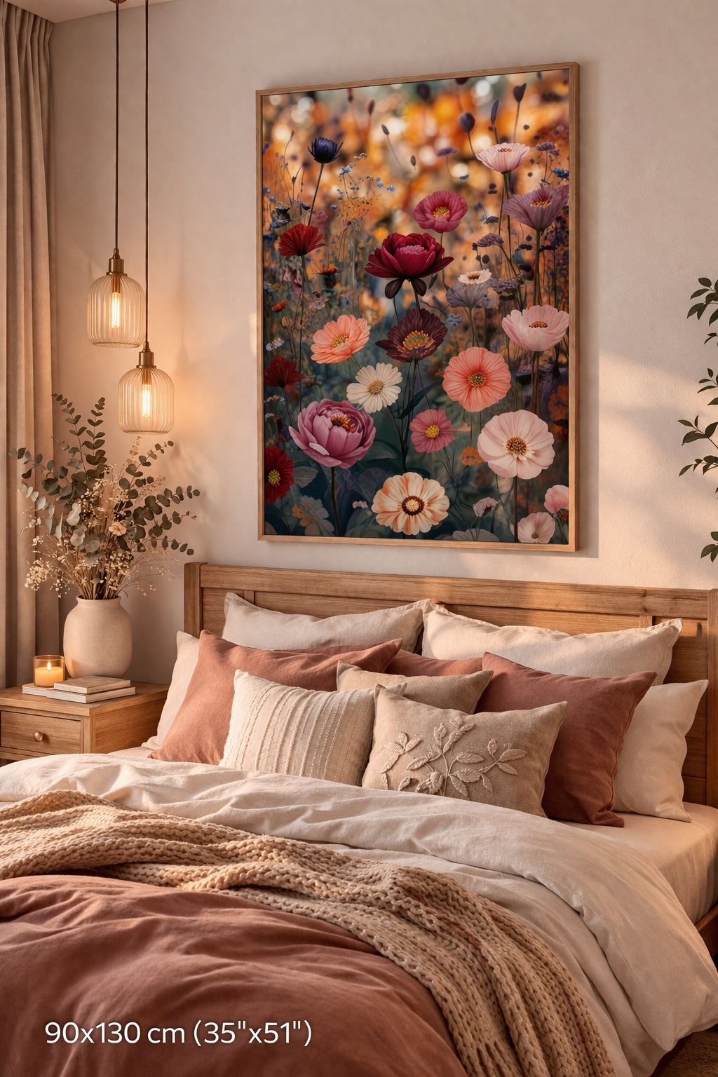 Elegant Bloom Canvas Print | Romantic Botanical Artwork