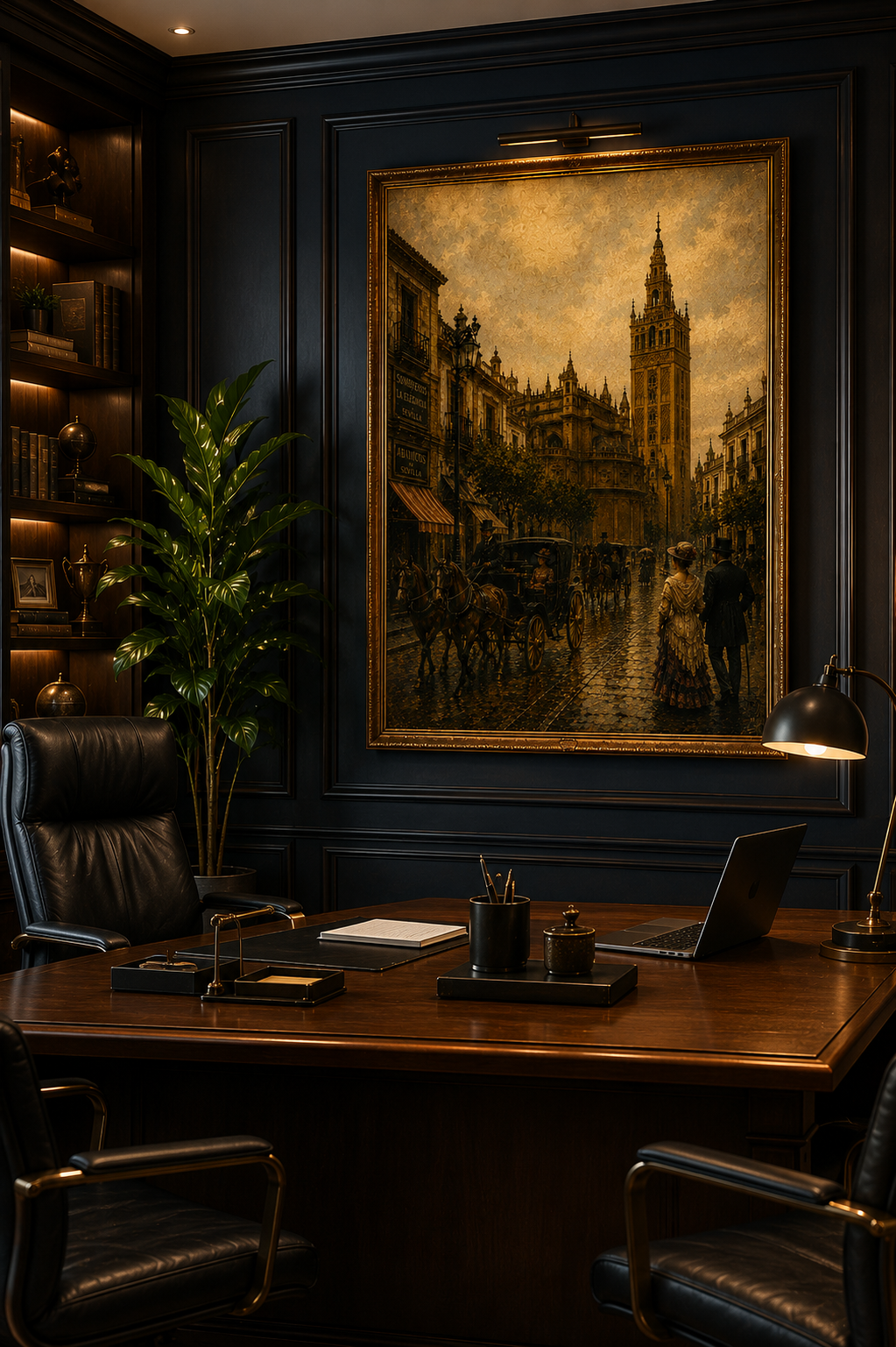 Sevilla Giralda canvas displayed in a bright hallway