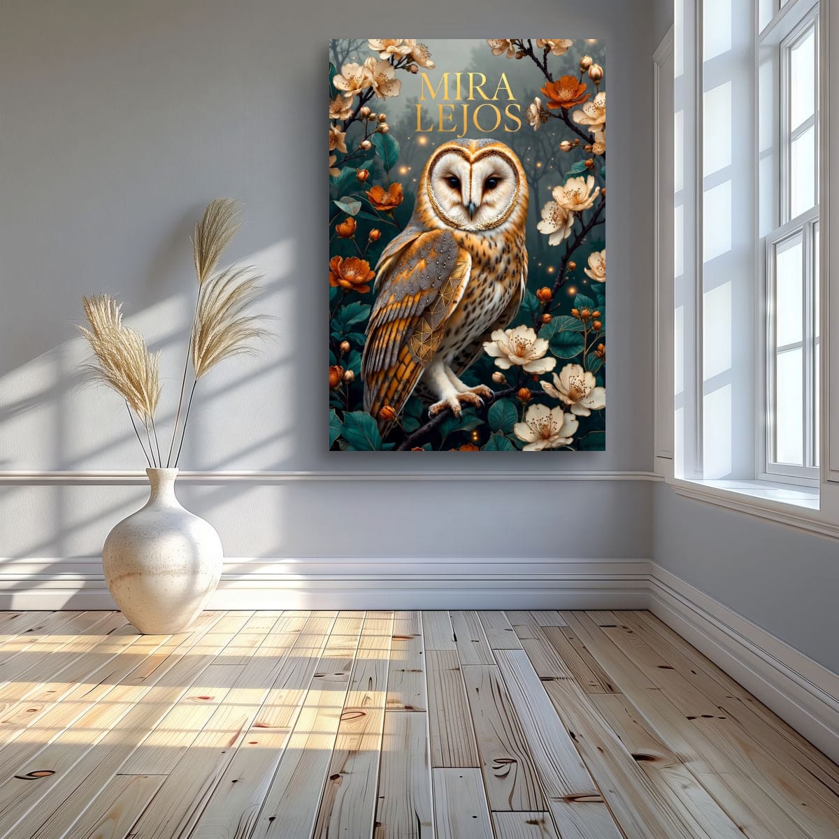 Owl of Wisdom Canvas | Motivational Animal Wall Art