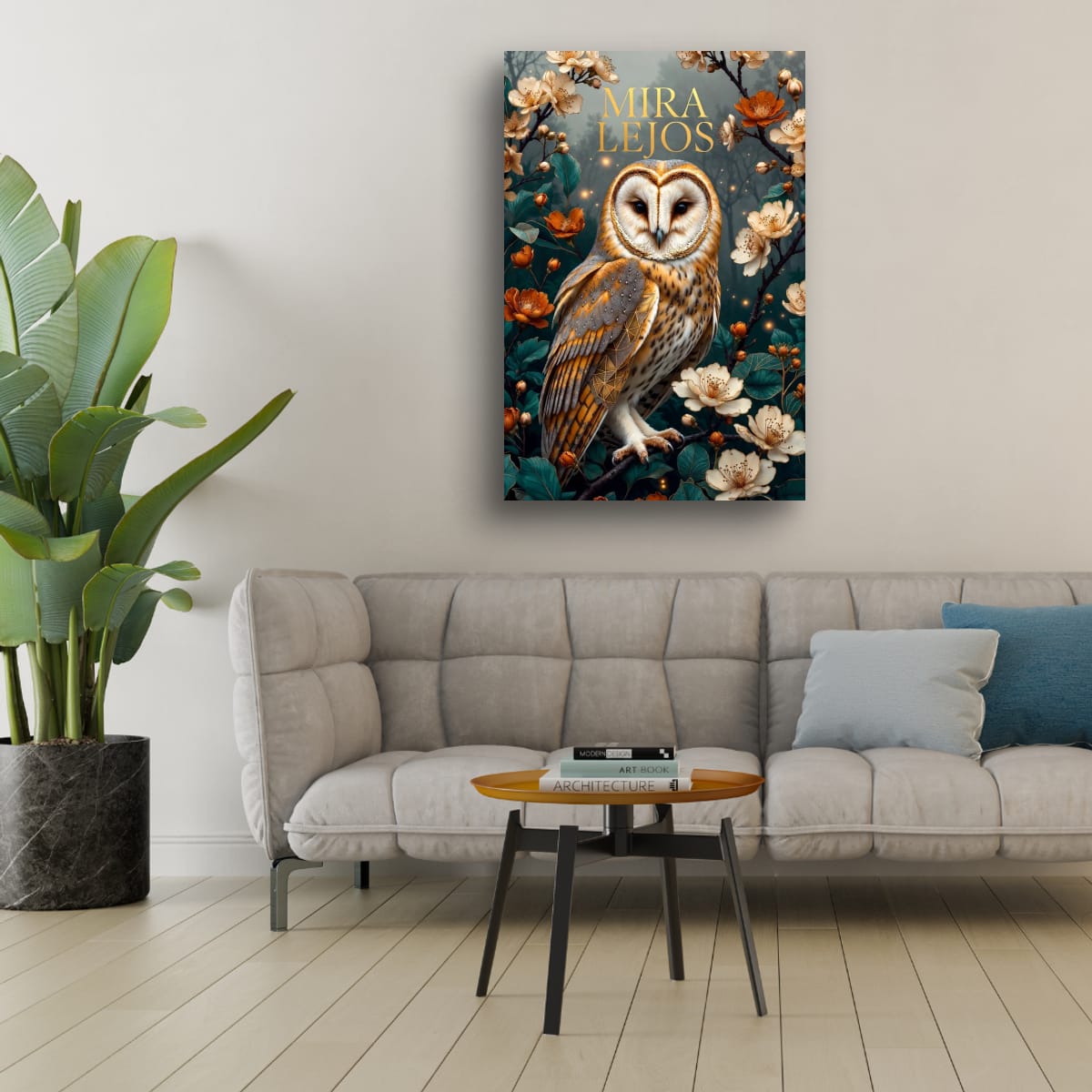 Mystical Owl Poster | Enchanted Forest Wall Decor